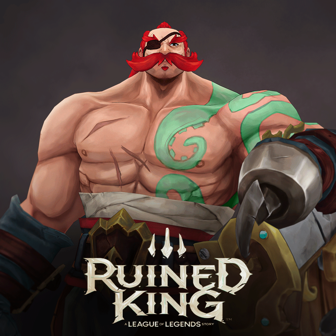Braum – Ruined King fan art, stylized 3D character by Ziad Moujalis